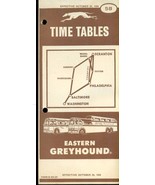 EASTERN GREYHOUND October 26 1958 timetable 58 Scranton Baltimore Washin... - $13.56 CAD