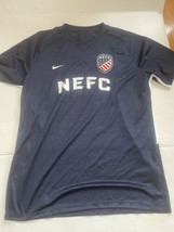 New England Futbol Soccer Club Jersey Nike Dri Fit Size XL Blue - £18.94 GBP