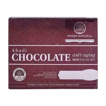 Khadi Natural Chocolate Mini Facial Kit 75 gm Ayurvedic Cleanser Face Remove - £12.46 GBP
