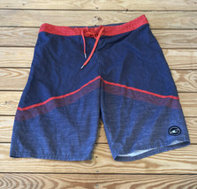 O’Neill Men’s Tie Front Swim trunks size 34 Blue red R10 - £14.01 GBP