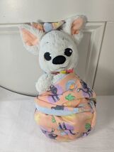 Disney Babies Bolt Plush Swaddle Blanket Parks pouch Stuffed animal whit... - $15.00