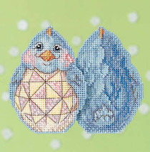 DIY Mill Hill Blue Chick Spring Easter Counted Cross Stitch Kit - £12.78 GBP