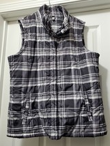 Free Country Athletx Series Insulated Lightweight Puffer Vest Plaid Mens L - $19.95