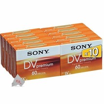 Ten Pcs Sony Premium Mini DV 60 Minute Digital Video Cassette Tape DVM60... - $111.82
