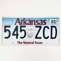 2021 United States Arkansas Natural State Passenger License Plate 545 ZCD - $227.98 MXN