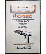 ITW RAMSET OWNER&#39;S / OPERATOR&#39;S MANUAL FOR COBRA POWDER ACTUATED TOOL - £3.99 GBP