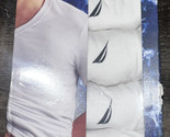 Nautica ~ Men&#39;s 4-Pack T-Shirts V-Neck Undershirts White ~ M (38-40) - $30.83
