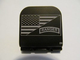 American Flag / Ranger Tab Laser Etched Aluminum Hat Clip Brim-it - £9.73 GBP