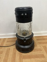 Vintage Perfection Kerosene Heater ELECTRIC CONVERTED LAMP Black old gla... - $149.99
