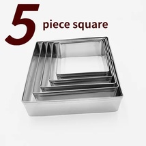 5pcs Stainless Steel Clay Moulds for Baking, Cutting Fruits, Veggies and More - £15.14 GBP