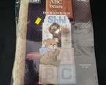 Vintage NOS Needlecraft Plastic Canvas ABC Bears Door Knob Sign Kit Tita... - $10.88