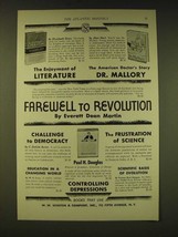1935 W.W. Norton &amp; Company Ad - Farewell to Revolution by Everett Dean Martin - £14.54 GBP