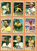 1983 Fleer Pittsburgh Pirates Team Lot 9 diff Omar Moreno John Candelari... - $1.99