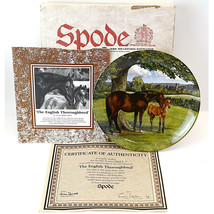 The English Thoroughbred Horse Collector Spode Bradex 7623D Plate Noble Horses - $19.95