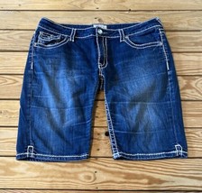 L.a. Idol Women’s Bermuda Jean Shorts Size 15 Blue  AV - £15.50 GBP