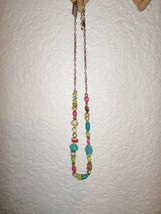 Chico&#39;s Tiki Time Eclectic Bead Necklace Nwt - £22.14 GBP