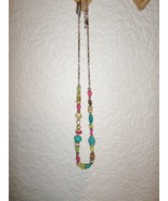 CHICO&#39;S TIKI TIME ECLECTIC BEAD NECKLACE NWT - £21.92 GBP