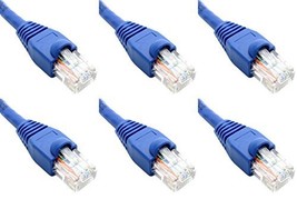 Ultra Spec Cables Pack of 6 - Blue 2FT Cat6 Ethernet Network Cable LAN I... - $24.49