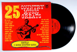 25 Country Music Greats (1966) Vinyl LP • George Jones, Patsy Cline, Joh... - $10.11