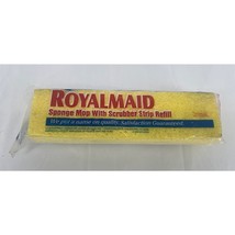 Royal Maid Sponge Mop With Scrubber Strip Refill Replacement Yellow New - £5.93 GBP