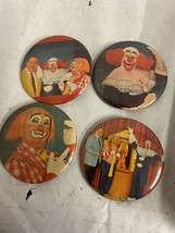 WGN Chicago LOT 4 pieces BOZO Circus Cooky pins buttons pinback Clown Bo... - £19.61 GBP