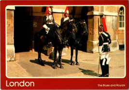 Postcard England London The Blues /Royals Ready for Duty #CC81 6.75x4.5 Inches - £3.88 GBP