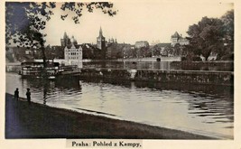 Praha Prague Czech Republic~Pohled Z KAMPY~1910s Photo Postcard - £4.86 GBP