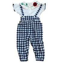 Baby Togs 18 Months Vintage Spring Collared Top Gingham Overalls Outfit - $33.60