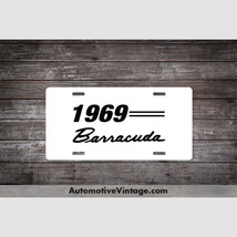 1969 Plymouth Barracuda Car Model License Plate - £15.11 GBP