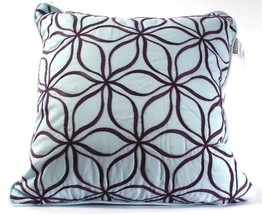 1 Count Croscill Angelina 16 X 16 Blue Fashion Pillow Polyester & Cotton - $36.99