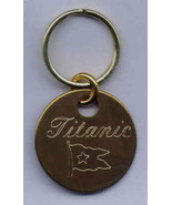 Solid Brass Keyring Titanic Novelty Engraved Locker Tag - £5.55 GBP