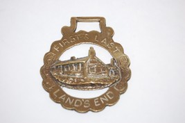 Antique First &amp; Last Land&#39;s end Horse Brass Medallion from Cornwall UK - £11.40 GBP