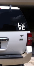 Weed Love Vinyl Car Decal Pot Marijuana Sticker - £3.90 GBP+
