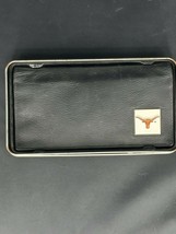 NCAA Texas Longhorns Black Long Wallet With Pewter Logo - £23.46 GBP