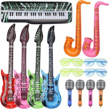 15 Pcs Musical Instrument Ballons Christmas Decoration, Inflatable Guitar Toy 70 - £21.93 GBP