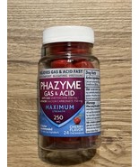 Phazyme Gas &amp; Acid 250mg Maximum Strength W/ Simethicone 24 Chewable Che... - $34.64