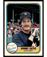 1981 Fleer - #99 Johnny Oates New York Yankees Baseball Card - £1.15 GBP