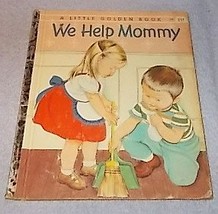 We Help Mommy Original 1959 Little Golden Book Eloise Wilkin an A printing - £23.85 GBP