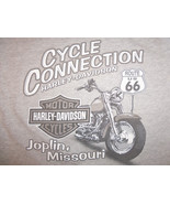Harley Davidson Motorcycles Joplin Missouri Grey 90/10 Graphic Print T S... - £15.97 GBP