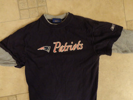Blue Nfl New England Patriots Long Sleeve Shirt Youth M Reebok  Free Us Shipping - $16.10