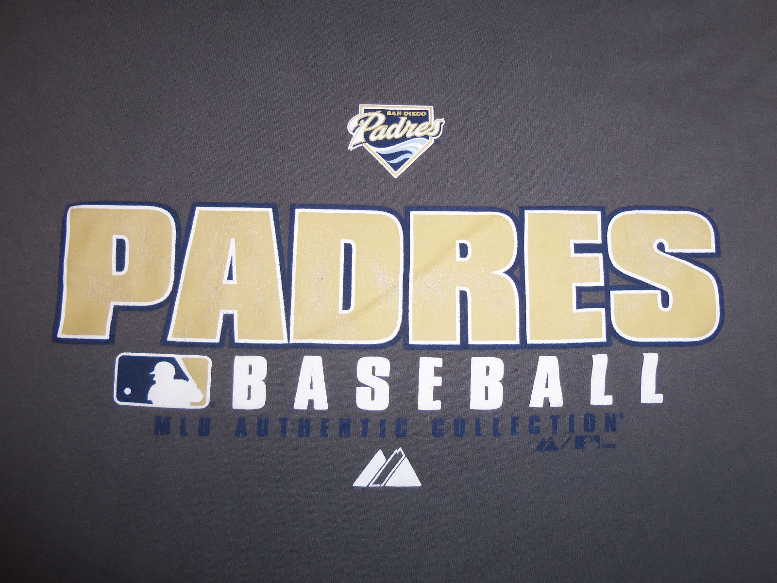Vintage 90's MLB Authentic Collection San Diego Padres Baseball Gray TShirt SZ M - $22.50