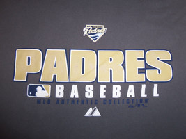 Vintage 90&#39;s MLB Authentic Collection San Diego Padres Baseball Gray TShirt SZ M - £17.62 GBP