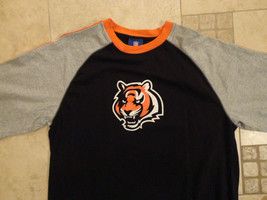 Gray Cincinnati Bengals Reebok Nfl M Raglan Style Shirt Nice Free Us Shipping - £17.03 GBP