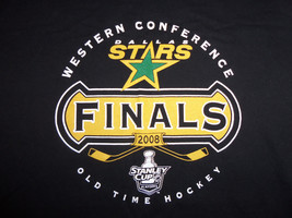 NHL Dallas Stars Hockey 2008 Western Conference Finals Black Graphic T S... - $16.48