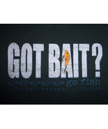 &quot;Got Bait? Go Fish&quot; Academy Sports &amp; Outdoors Black Graphic Print T Shir... - $18.04