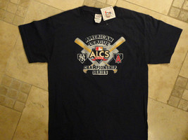 NAVY BLUE 2009 ALCS CHAMPIONSHIP  NWT NEW YORK YANKEES MLB T SHIRT  M FR... - $16.14