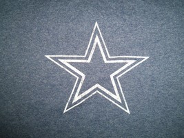 NFL Dallas Cowboys Stadium Football Logo 60/40 Ringer Graphic Print T Shirt S - $17.17