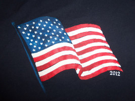 United States USA Flag Patriotic 2012 Navy Graphic Print T Shirt - XL - $21.23