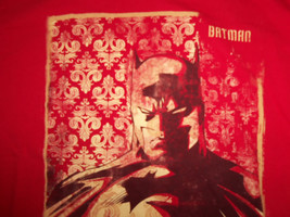DC Comics Batman Super Hero Character Red Graphic Print T Shirt - L - £13.72 GBP