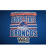 NCAA Boise State University Broncos 2009 WAC Champions Blue T Shirt - XL - £14.78 GBP